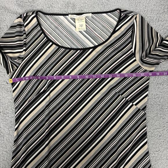 Max Studio y2k Womens Striped Dress Size Medium Retro Hippie Made USA vintage - Picture 7 of 15